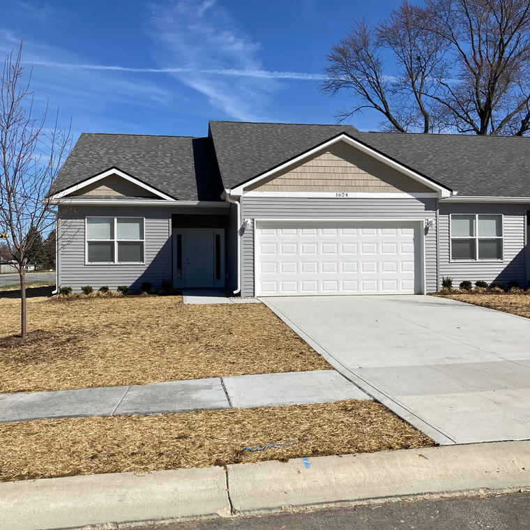 Attached garage and driveway